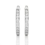 Light Daily Half Round Diamond Earrings-DH_RD_104 - Image 9
