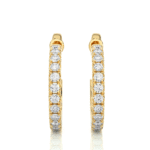 Diamond Bali Earrings-DH_RD_114 - Image 3