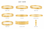18K Hallmarked Gold Cartier‑Inspired Kada – Premium Designer Bangle | Sai Jewellers-SSJGB1 - Image 3
