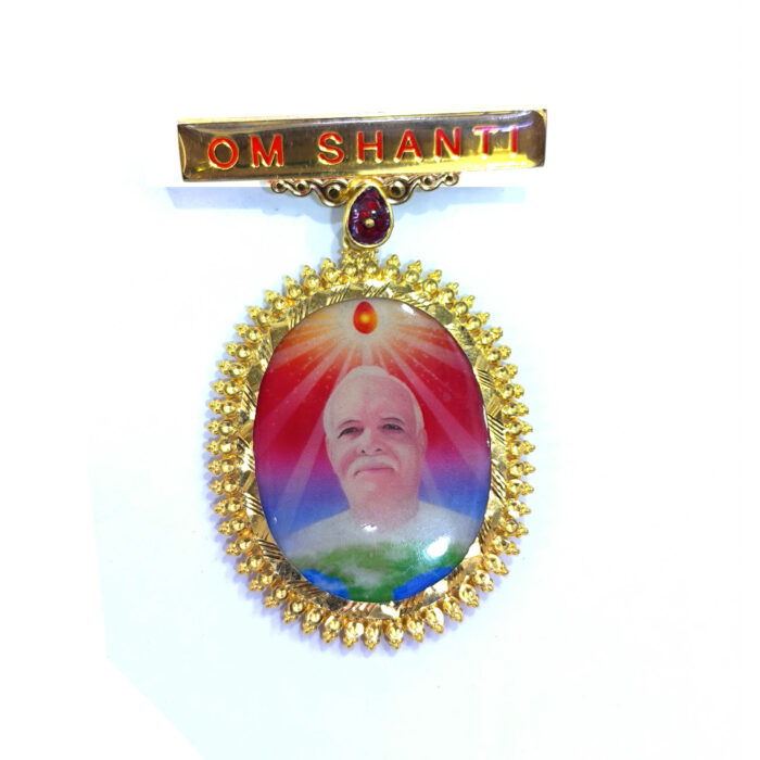 Brahma Kumaris 22K Gold Badge with Brahma Baba Photo on Both Sides – 4.560gm-BKGB3 - Image 3