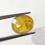4.19 ct / 4.65 Ratti Pukhraj  | Yellow Sapphire with Certificate Oval Cut - Image 2