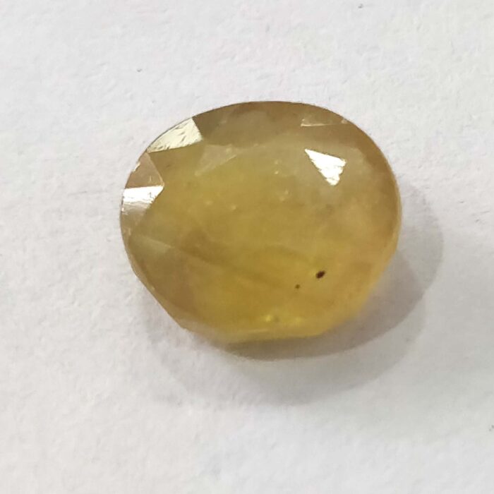 bkk1_d4a24212-b303-458b-9dcd-6cef6691b811 3.78 ct / 4.25 Ratti Pukhraj | Yellow Sapphire with Certificate Oval Cut - Image 1
