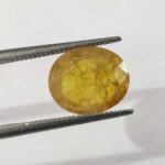 4.19 ct / 4.65 Ratti Pukhraj  | Yellow Sapphire with Certificate Oval Cut
