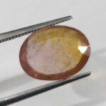 5.98 ct / 6.63 Ratti Pukhraj  | Yellow Sapphire with Certificate  Oval Cut - Image 2
