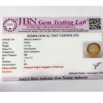 4.12 ct / 4.57 Ratti Pukhraj  | Yellow Sapphire with Certificate Oval Cut - Image 3