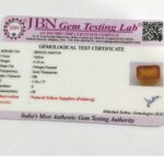 6.18 ct / 6.85 Ratti Pukhraj  | Yellow Sapphire with Certificate (Emerald Cut) - Image 3