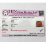 4.19 ct / 4.65 Ratti Pukhraj  | Yellow Sapphire with Certificate Oval Cut - Image 3