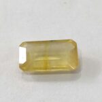 3.90 ct / 4.32 Ratti Pukhraj  | Yellow Sapphire with Certificate (Emerald Cut)