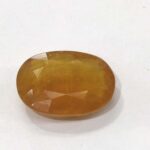 7.01 ct / 7.78 Ratti Pukhraj  | Yellow Sapphire with Certificate Oval Cut
