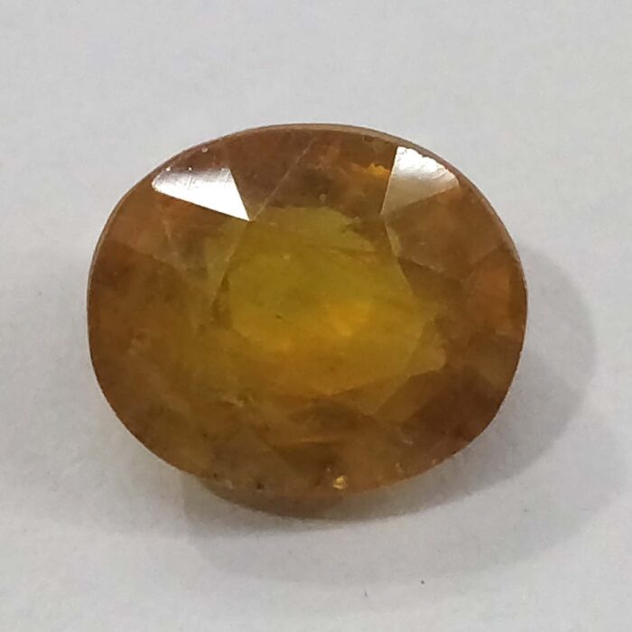 6.35 ct / 7.05 Ratti Pukhraj  | Yellow Sapphire with Certificate  Oval Cut - Image 1