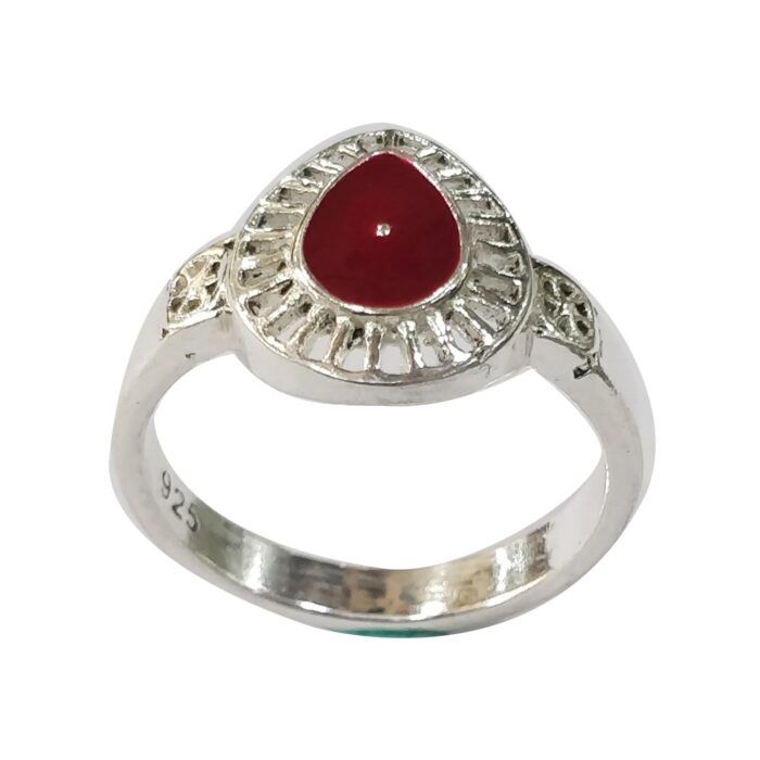 B.K Beautiful Baba Silver Ring in 92.5 Sterling Silver-BKSR03 - Image 1