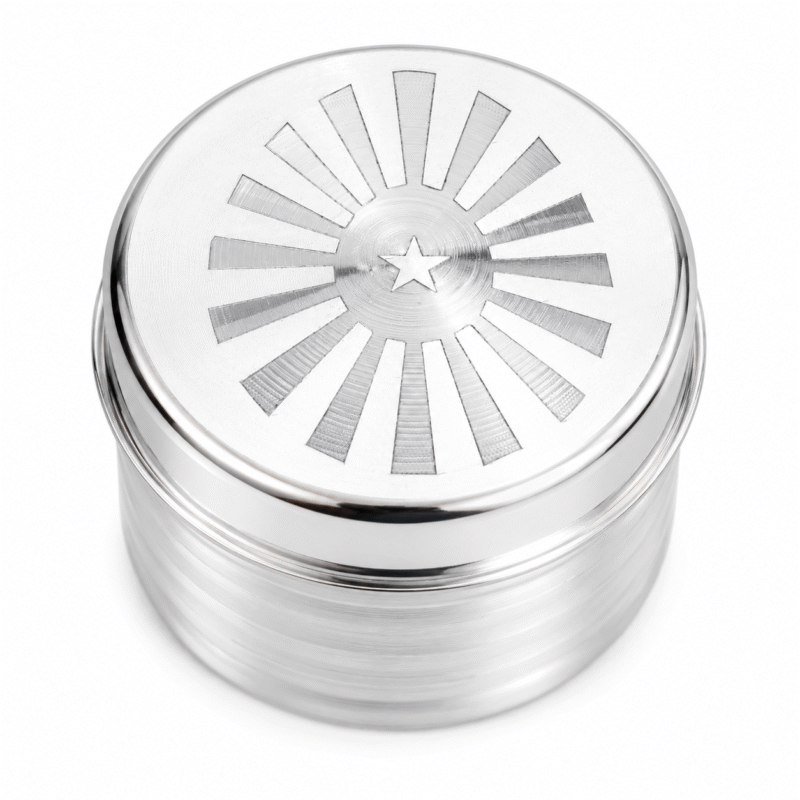 925 Hallmarked Silver Bhog Box