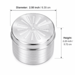 925 Hallmarked Silver Bhog Box – Brahma Kumaris Logo - Image 2