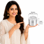 925 Hallmarked Silver Bhog Box – Brahma Kumaris Logo - Image 3