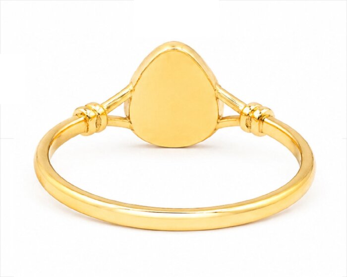 22k Hallmarked Gold Brahma Kumaris Ring – Om Shanti Design | Sai Jewellers -BKGR2 - Image 6