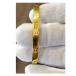 18k Gold Cartier Kada Design – 18gm | Luxury Gold Kada for Men & Women-SSJGB01 - Image 6