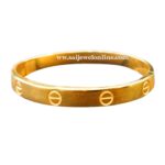 18k gold Cartier kada design 18gm, luxury unisex gold kada for men and women
