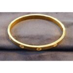18k Gold Cartier Kada Design – 18gm | Luxury Gold Kada for Men & Women-SSJGB01 - Image 4