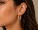 18K Hallmarked Gold Diamond Earrings – IGI Certified Natural Diamonds (2.220 gm, 0.92 ct) - Image 2