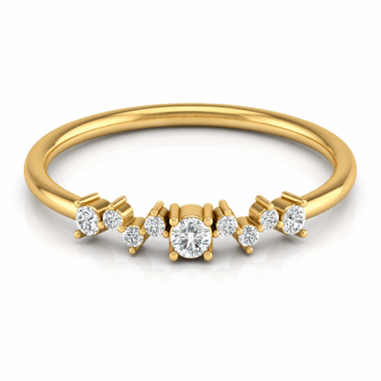 Dazzling Nine Stone Diamond Ring