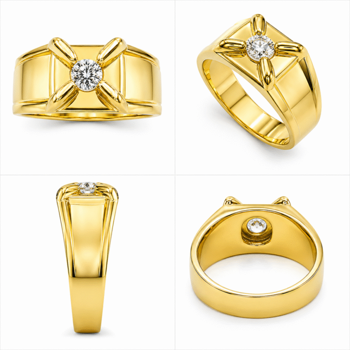 Men's Diamond Ring-RMDG3 - Image 2