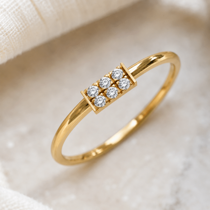 Rectoma six Diamond Diamond Engagement Ring - S23 - Image 6