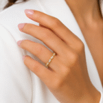 18K Hallmarked Gold Marquise Diamond Ring – IGI Certified Diamonds | Sai Jewellers - S21 - Image 2