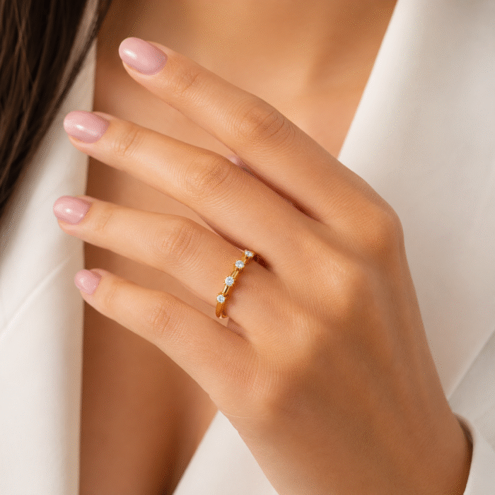 Wedding Bands Seventeen Diamond Ring-S14 - Image 2