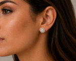 Diamond Zeup Stud Earrings-SSJDE02 - Image 2