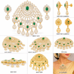 22k Gold Pendant Set Diamond Studded for Girls/Women-SSJGKN05 - Image 2