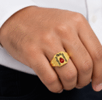 22k Hallmarked Parampita Shiv Parmatma Gold Ring | Sai Jewellers -BKGR13 - Image 2