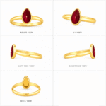 22k Hallmarked Brahma Kumaris Light Weight Gold Ring | Sai Jewellers Abu Road-BKGR8 - Image 3