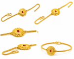 22k Gold Rakhi Bracelet with Brahma Kumaris Design – Sai Jewellers-BKGRA1 - Image 2