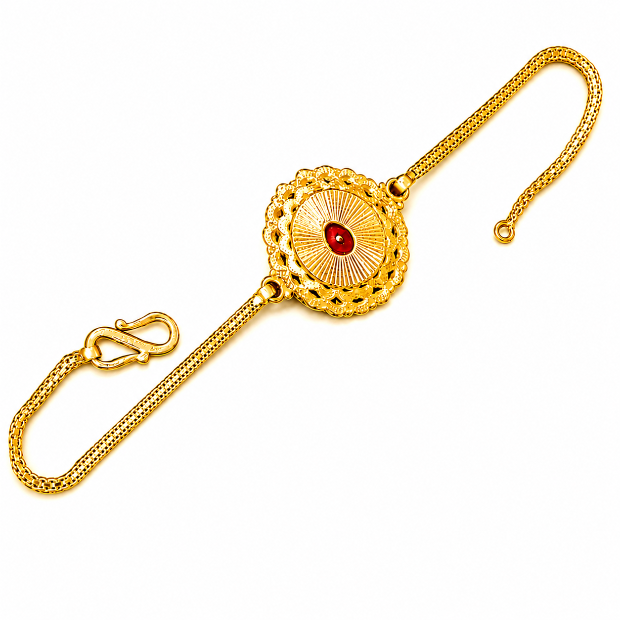 22kGold Brahma Kumaris Rakhi Bracelet