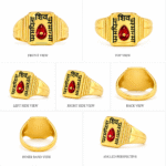 22k Hallmarked Parampita Shiv Parmatma Gold Ring | Sai Jewellers -BKGR13 - Image 3