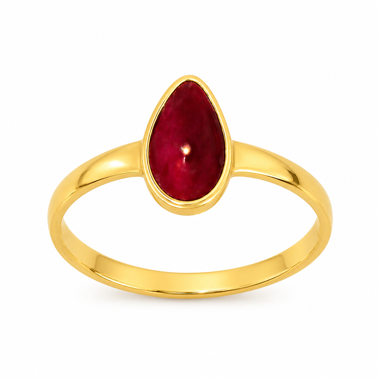 Brahma Kumaris Light Weight Gold Ring
