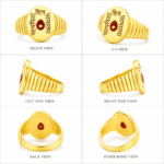 22k Hallmarked Parampita Shiv Parmatma Gold Ring with Divine Symbol | Sai Jewellers Abu Road-BKGR12 - Image 3
