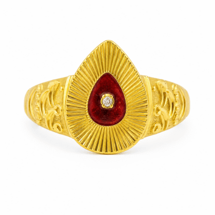 Divine Symbol Brahma Kumaris Ring with Diamond