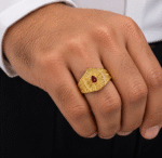 Brahma Kumaris 22k Hallmarked Gold Ring-7.500gm | Spiritual Jewellery -BKGR6 - Image 2