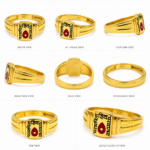 22k Hallmarked Gold Ring Parampita Shiv Parmatma Engraving with Divine Symbol | Sai Jewellers Abu Road -BKGR20 - Image 3