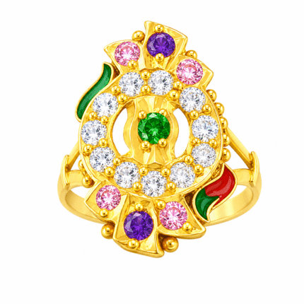 22K Hallmarked Gold Rajasthani Ring