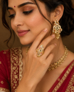 22K Hallmarked Gold Rajasthani Ring – Elegant Multi‑Color Stone Design (4.590 gm) | Sai Jewellers-SSJGRR10 - Image 2