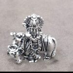 Silver Krishna With Cow Idol Diwali Collection
