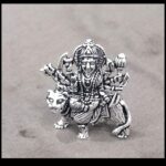 Silver Antique Sherawali Mata Idol Diwali Collection