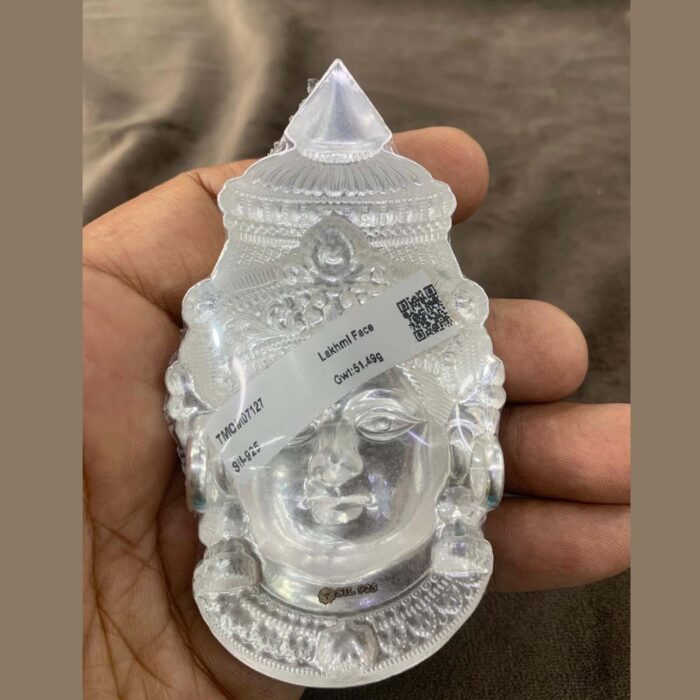 925 Purity Silver Laxmi Face Light Weight with Hallmark - Image 3