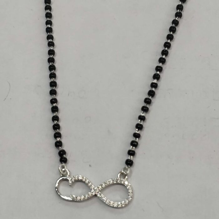 925 Sterling Silver Infinity Mangalsutra  Pendant With Chain | Gift for Women and Girls - Image 1