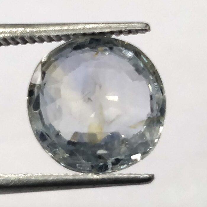 n16 Ceylon Blue Sapphire 3.70 ct / 4.05 Ratti | Ceyloni Neelam with Certificate | Round Shape Cut - Image 1