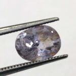 Ceylon Blue  Sapphire with Reddish Shade 2.24 ct / 2.49 Ratti   | Ceyloni Khooni Neelam with Certificate |  Oval Cut