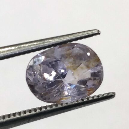 Ceylon Blue  Sapphire with Reddish Shade 2.24 ct / 2.49 Ratti   | Ceyloni Khooni Neelam with Certificate |  Oval Cut