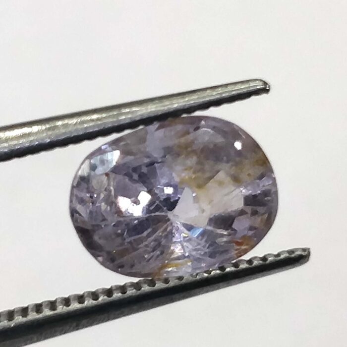 Ceylon Blue  Sapphire with Reddish Shade 2.24 ct / 2.49 Ratti   | Ceyloni Khooni Neelam with Certificate |  Oval Cut - Image 1